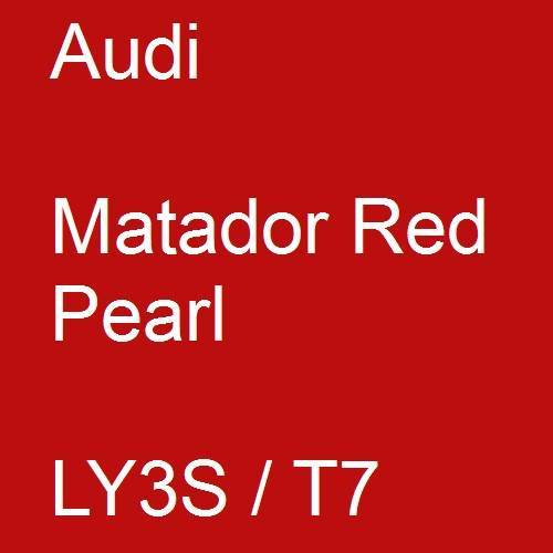 Audi, Matador Red Pearl, LY3S / T7.